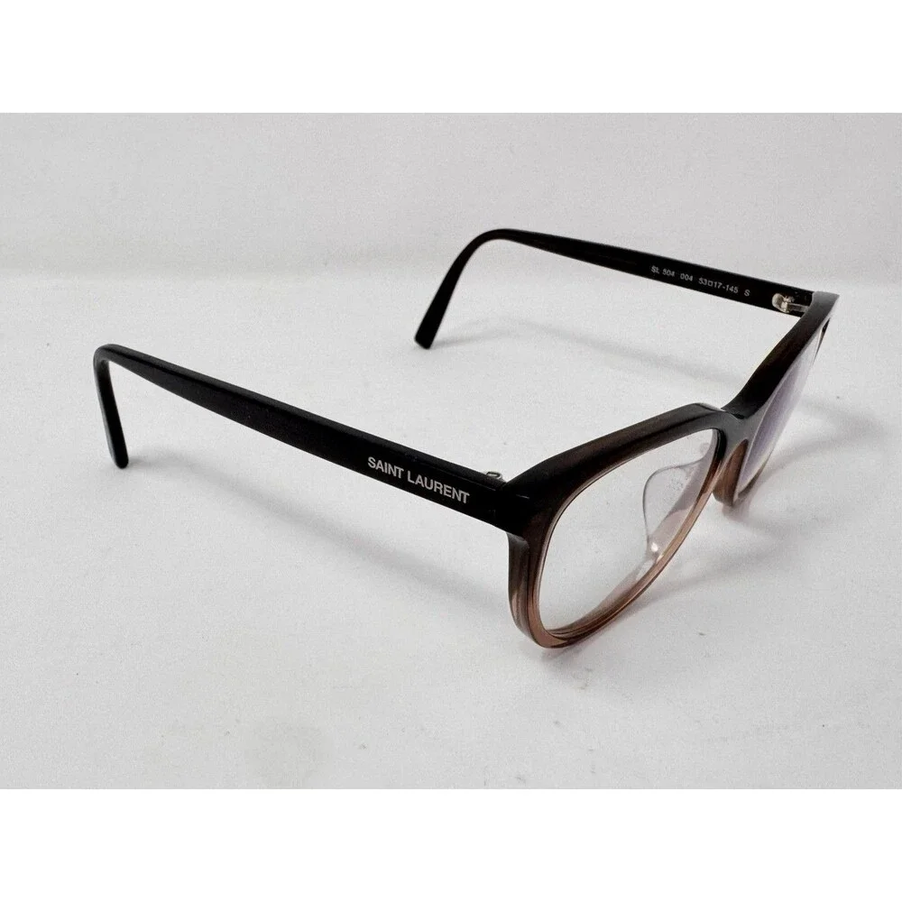 Saint Laurent SL504 004 Eyeglass Frames Only 53-17-145 Brown Fade Italy